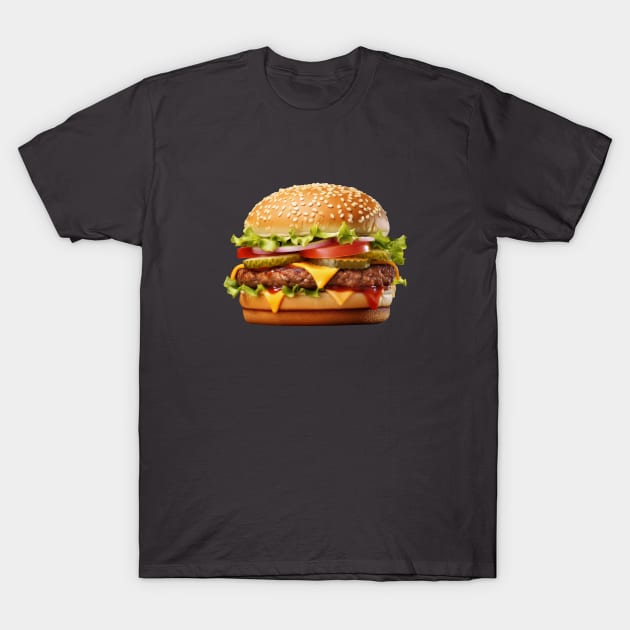 Classic Burger T-Shirt by Acid_rain